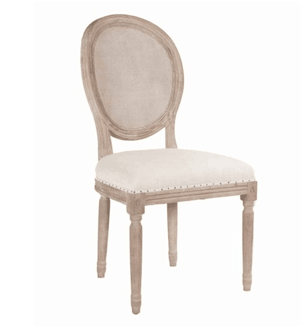 Wooden Louis Chair With Nailheads